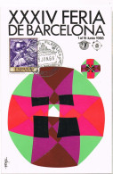 51677. Tarjeta Maxima BARCELONA 1966.  34º Feria De Barcelona - Tarjetas Máxima