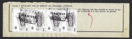 F23 - Belgium 1980 Railway Parcel Stamps TR446 On Document - Variety Broken Digit 0 - Tournai - Ungebraucht