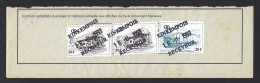 F23 - Belgium 1980 Railway Parcel Stamps TR443 & 446 On Document - Variety Broken Digit 0 - Kinkempois - Ungebraucht