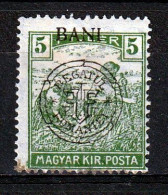 1919 - Romanian Occupation In Hungary  Mi No  28 I  LES SACKER8 - Occupazione