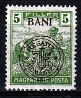 1919 - Romanian Occupation In Hungary  Mi No  28 I  LES SACKER - Occupazione