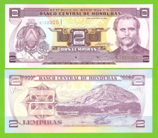 HONDURAS 2 LEMPIRAS 2000 P-80Ab  UNC - Honduras