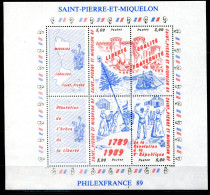 SAINT PIERRE & MIQUELON Block 2, Bl.2 Mnh - Philexfrance '89, Schiff, Ship, Bateau - Blocks & Sheetlets