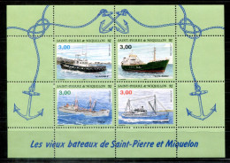 SAINT PIERRE & MIQUELON Block 4, Bl.4 Mnh - Schiffe, Ships, Bateaux - Blocks & Kleinbögen