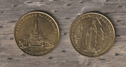 Monnaie De Paris :  Sanctuaires Notre-Dame De Lourdes (Sans Différend) - Ohne Datum