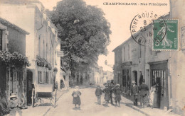 CHAMPTOCEAUX (Maine-et-Loire) - Rue Principale - Hôtel Des Voyageurs, F. Mainguy - Voyagé 1916 (2 Scans) - Champtoceaux