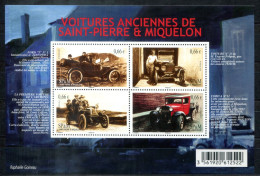 SAINT PIERRE & MIQUELON Block 21, Bl.21 Mnh - Alte Kraftfahrzeuge, Autos, Vintage Cars, Voitures Anciennes - Hojas Y Bloques