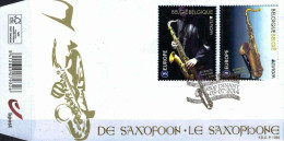 BELGIUM 2014 EUROPA CEPT MUSICAL INSTRUMENTS UNUSUAL STAMPS FDC RARE (HIGH FACE 15.8 EURO) - Covers & Documents