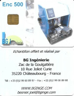 @+ Carte à Puce BG Ingenierie - Enc 500 - Exhibition Cards