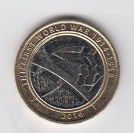 Great Britain UK  £2 Two Pound Coin WW! Army - Circulated - 2 Pond