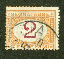 947 Italy 1870 Scott #J4 Used (Lower Bids 20% Off) - Portomarken