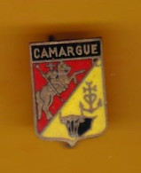 Broche En Laiton émaillé - Camargue - Pas Un Pin's - Ecusson - Armoiries - Blasons - Héraldique - Région - Souvenirs