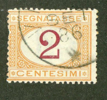 954A Italy 1870 Scott #J4 Used (Lower Bids 20% Off) - Segnatasse