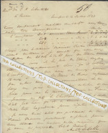 NEGOCE BANQUE FINANCE 1823 De Liverpool Archibald M’c Call =>Rouen Vve Le Couteulx M.P. LIVERPOOL 1 61 CALAIS ANGLETERRE - 1800 – 1899