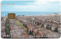 Cuba - Etecsa (Chip) - Reactivacion De Barriles De Ron, 02.2006, 10$, 80.000ex, Used - Cuba