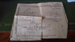 156 / BILLET D HOPITAL A COUPONS 1916 109EME REGIMENT D ARTILLERIE BLANC MARCEL BRETEUIL EURE - 1914-18