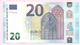 20 EURO LAGARDE U044I6 LAST POSITION UT311**UNC - 20 Euro