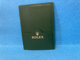 ROLEX PORTA GARANZIA/DOCUMENTI VERDE ORIGINALE. - Orologi Da Polso