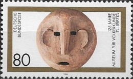 GERMANY (BRD) - 125 YEARS OF MUSEUM OF ETHNOLOGY, LEIPZIG (MAKONDE MASK) 1994 - MNH - Museums