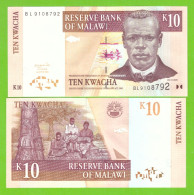 MALAWI 10 KWACHA 2004 P-51  UNC - Malawi