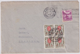 Suisse Zumst. NP42 / Mi. NP42 Auf Mehrfachfrankatur Brief Von ZÜRICH Nach DIETIKON - Postage Due