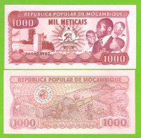 MOZAMBIQUE 1000 METICAIS 1989 P-132c  UNC - Mozambique