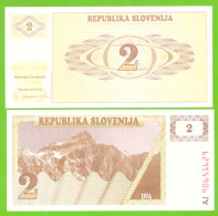 SLOVENIA 2 TOLARJA 1990 P-2 UNC - Slovenia