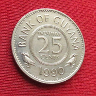 Guyana 25 Cents 1990 KM# 34 Lt 1463 *VT Guiana - Guyana