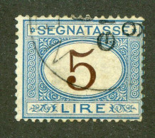 986 Italy 1870 Scott #J17 Used (Lower Bids 20% Off) - Impuestos