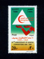 EGYPT / 1999 / MEDICINE / RED CRESCENT / EGYPTOLOGY / GENEVA CONVENTIONS / MNH / VF - Ongebruikt