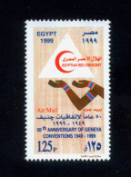 EGYPT / 1999 / MEDICINE / RED CRESCENT / EGYPTOLOGY / GENEVA CONVENTIONS / MNH / VF - Neufs