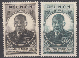 Reunion 1945 Mi#292-293 Mint Hinged - Unused Stamps