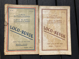 LOCO REVUE 1944/1945 32/33 Tres Bon état - Couverture 32 Détachée (voir Photos) - Chemin De Fer