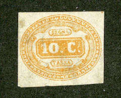 1024 Italy 1863 Scott #J1 No Gum (Lower Bids 20% Off) - Impuestos