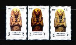 EGYPT / 2010 / MUMMIFORM COFFIN OF TUTANKHAMUN  / A VERY RARE COLOR & PERFORATION VARIETY / MNH / VF - Neufs