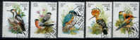 BIRDS / PROTECTED BIRD SPECIES / HOOPE / MAGYAR / 5 VFU STAMPS / 3 SCANS   . - Spechten En Klimvogels