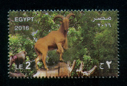 EGYPT / 2016 / GIZA ZOO ; 125 YEARS / ANIMALS / IBEX / MNH / VF - Unused Stamps