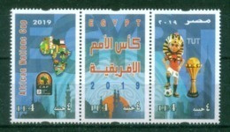 EGYPT / 2019 / AFRICAN NATIONS CUP / SPORT / FOOTBALL / CAF / MAP / FLAG / TUT / MNH / VF - Ongebruikt