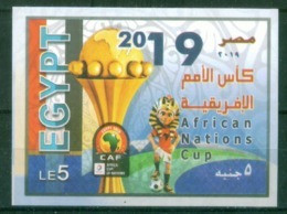 EGYPT / 2019 / AFRICAN NATIONS CUP / SPORT / FOOTBALL / CAF / FLAG / TUT / MNH / VF - Ongebruikt