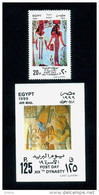EGYPT / 1999 / POST DAY / 19TH DYNASTY / QUEEN NEFERTARI / GODDESS ISIS / GOD OSIRIS / MNH / VF - Nuevos