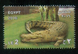 EGYPT / 2016 / GIZA ZOO ; 125 YEARS / ANIMALS / CROCODILE / MNH / VF - Nuevos