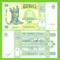 MOLDOVA 20 LEI 2015 P-23 UNC - Moldawien (Moldau)