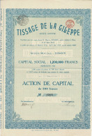 -Titre De 1923 - Tissage De La Gileppe - - Textiel