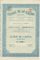 -Titre De 1923 - Tissage De La Gileppe - - Textile