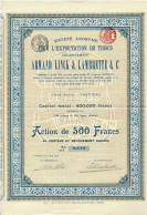 -Titre De 1913 - Société Anonyme Pour L'exportation De Tissus - Anciennement Armand Linck & Lambrette & Cie - Tessili