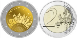 Lithuania 2 Euro 2023 UNC < Together With Ukraine > - Lithuania