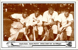 Baseball Charlie Keller Tommy Henrich Johnny Lindell & Joe DiMaggio 1948 New York Yankees - Baseball