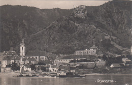 D4571) DÜRNSTEIN - Wachau - Tolle FOTO AK - Schiff Häuser Kirche U. Ruine - SEHR ALT ! - Wachau