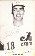 Baseball Steve Renko Montreal Expos - Honkbal