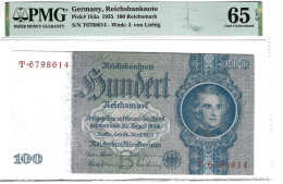 Germany 100 Reichsmark 1935 P183a Graded 65 EPQ Gem Uncirculated By PMG - 100 Reichsmark